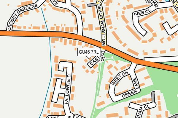 GU46 7RL map - OS OpenMap – Local (Ordnance Survey)