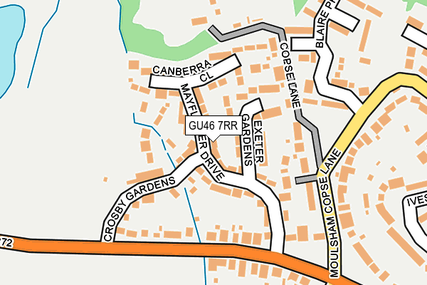 GU46 7RR map - OS OpenMap – Local (Ordnance Survey)