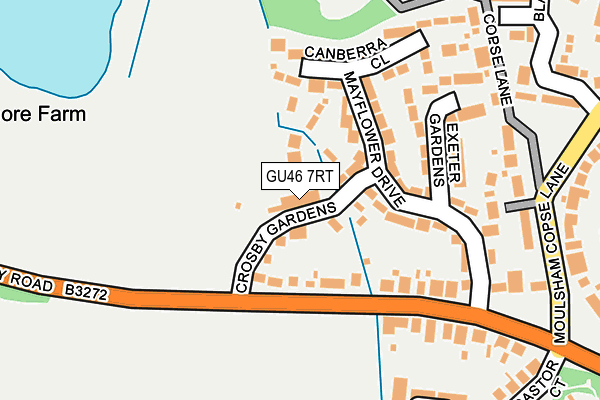 GU46 7RT map - OS OpenMap – Local (Ordnance Survey)