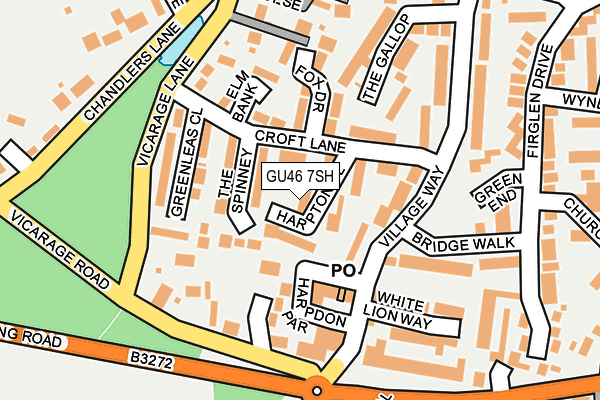 GU46 7SH map - OS OpenMap – Local (Ordnance Survey)