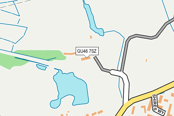 GU46 7SZ map - OS OpenMap – Local (Ordnance Survey)