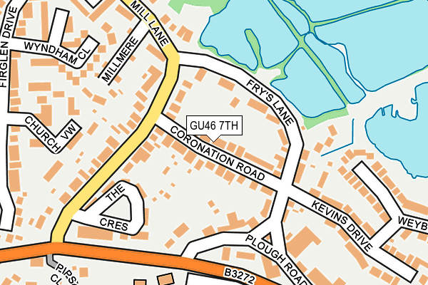 GU46 7TH map - OS OpenMap – Local (Ordnance Survey)