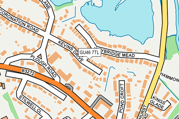 GU46 7TL map - OS OpenMap – Local (Ordnance Survey)
