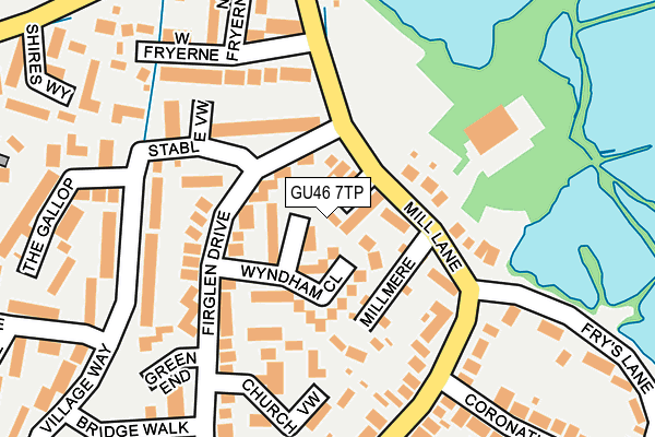 GU46 7TP map - OS OpenMap – Local (Ordnance Survey)