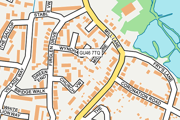 GU46 7TQ map - OS OpenMap – Local (Ordnance Survey)