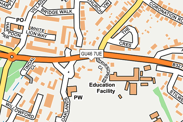 GU46 7UE map - OS OpenMap – Local (Ordnance Survey)