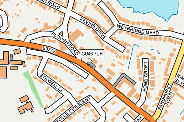 GU46 7UH map - OS OpenMap – Local (Ordnance Survey)