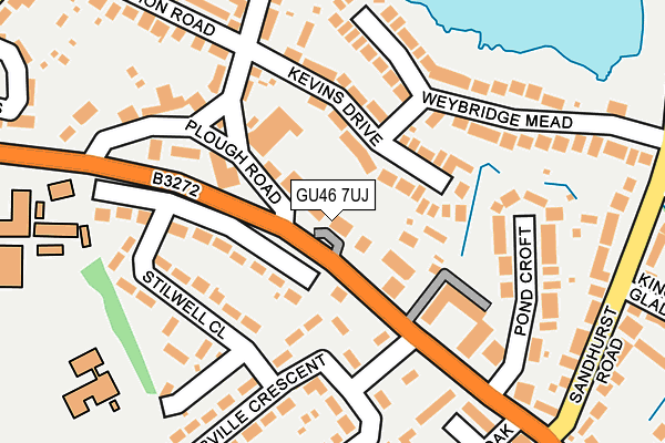 GU46 7UJ map - OS OpenMap – Local (Ordnance Survey)