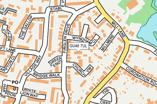GU46 7UL map - OS OpenMap – Local (Ordnance Survey)