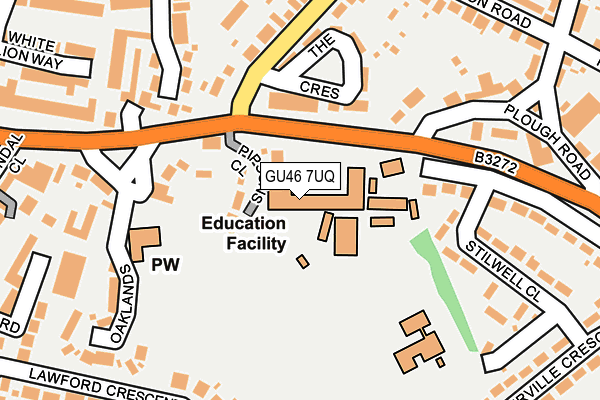 GU46 7UQ map - OS OpenMap – Local (Ordnance Survey)