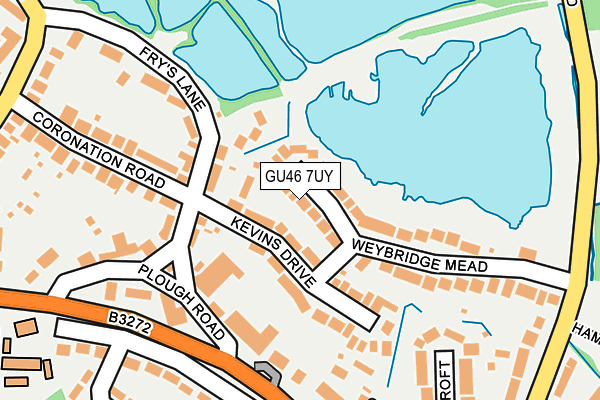 GU46 7UY map - OS OpenMap – Local (Ordnance Survey)