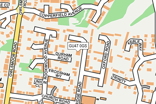 GU47 0GS map - OS OpenMap – Local (Ordnance Survey)