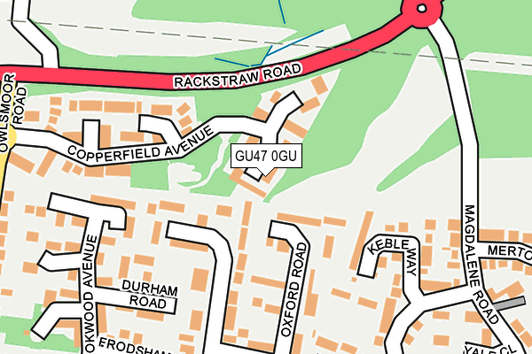 GU47 0GU map - OS OpenMap – Local (Ordnance Survey)