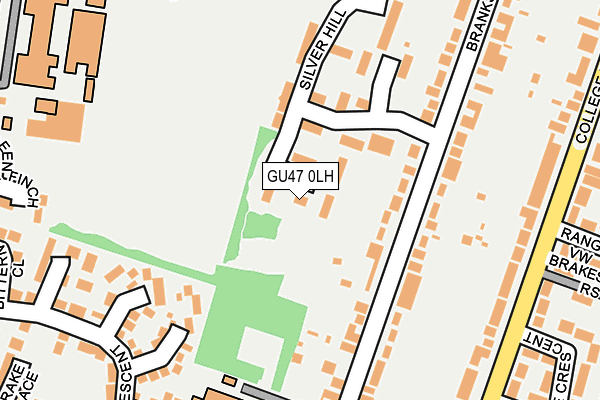 GU47 0LH map - OS OpenMap – Local (Ordnance Survey)
