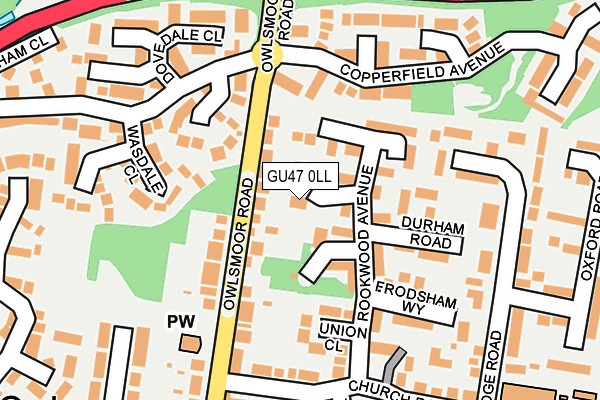 GU47 0LL map - OS OpenMap – Local (Ordnance Survey)