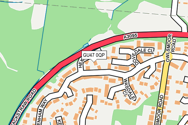 GU47 0QP map - OS OpenMap – Local (Ordnance Survey)