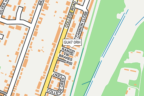 GU47 0RH map - OS OpenMap – Local (Ordnance Survey)