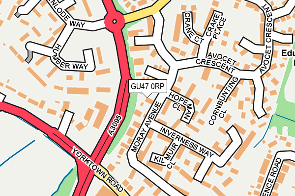 GU47 0RP map - OS OpenMap – Local (Ordnance Survey)