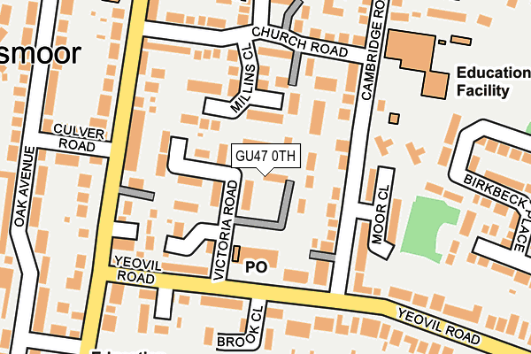 GU47 0TH map - OS OpenMap – Local (Ordnance Survey)