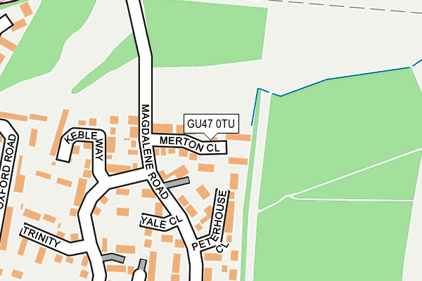 GU47 0TU map - OS OpenMap – Local (Ordnance Survey)