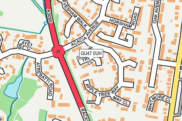 GU47 0UH map - OS OpenMap – Local (Ordnance Survey)