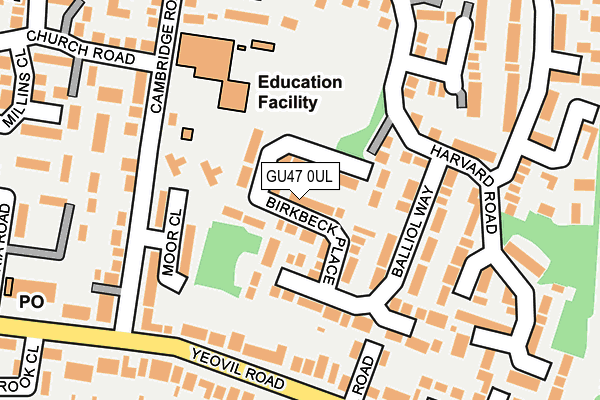 GU47 0UL map - OS OpenMap – Local (Ordnance Survey)