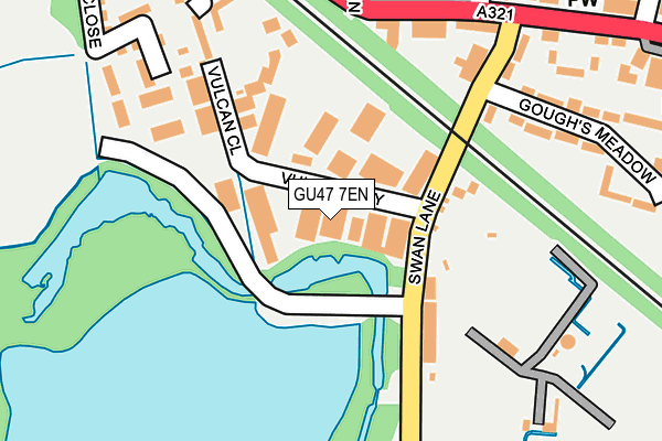 GU47 7EN map - OS OpenMap – Local (Ordnance Survey)