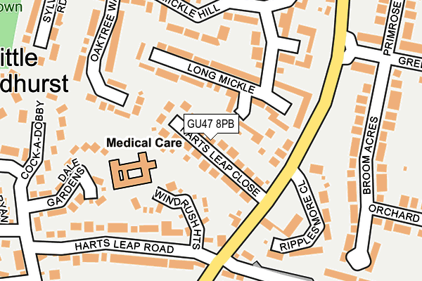 Map of BROBURN PLUMBING AND HEATING LTD at local scale