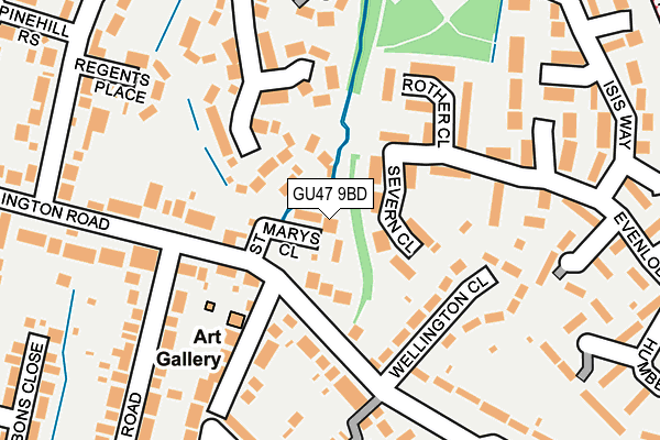 GU47 9BD map - OS OpenMap – Local (Ordnance Survey)