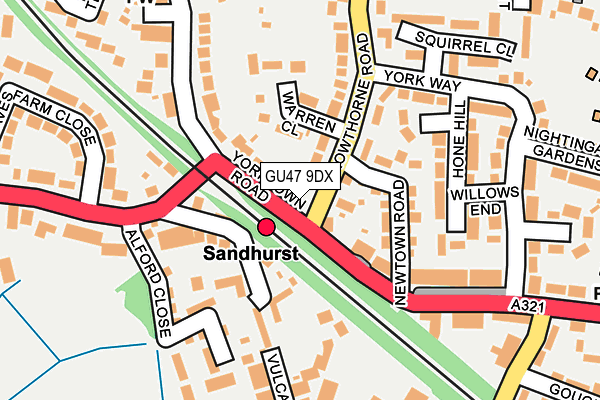 Map of LEGEND SANDHURST LTD at local scale