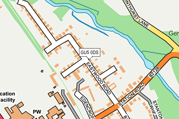 GU5 0DS map - OS OpenMap – Local (Ordnance Survey)