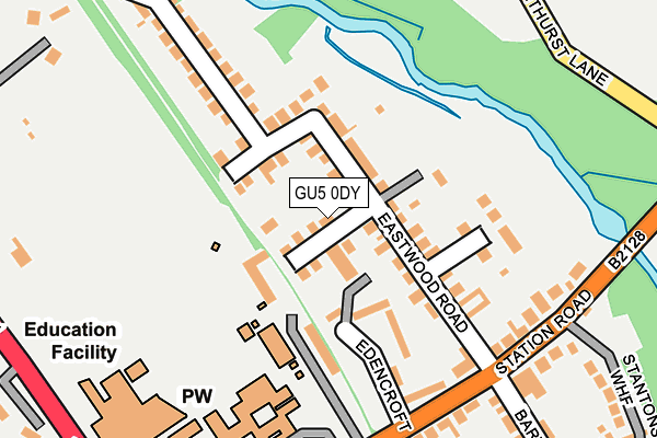 GU5 0DY map - OS OpenMap – Local (Ordnance Survey)