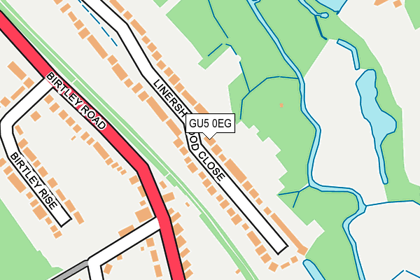 GU5 0EG map - OS OpenMap – Local (Ordnance Survey)
