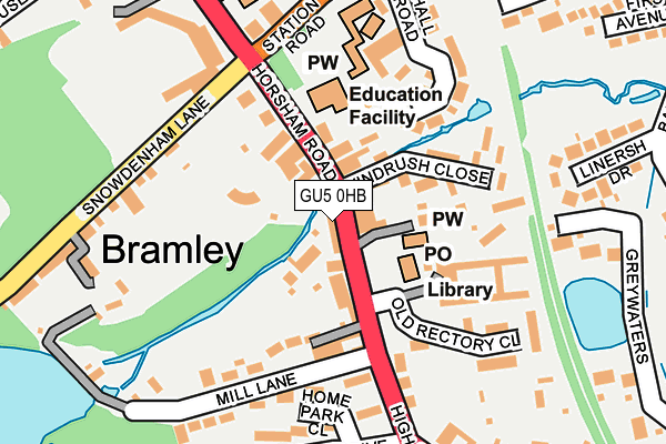 Map of BRAMLEY MOTOR CARS LIMITED at local scale