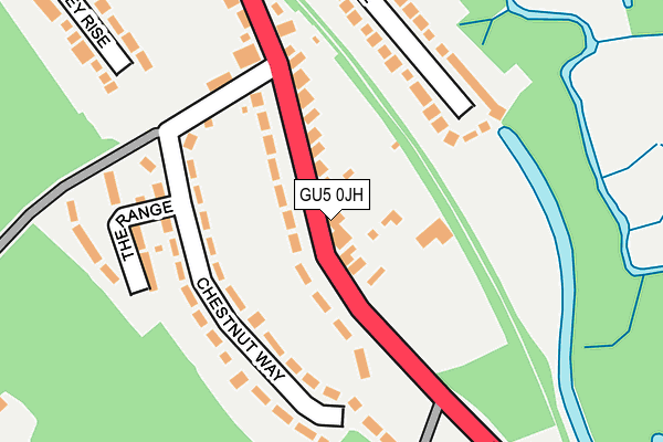 GU5 0JH map - OS OpenMap – Local (Ordnance Survey)