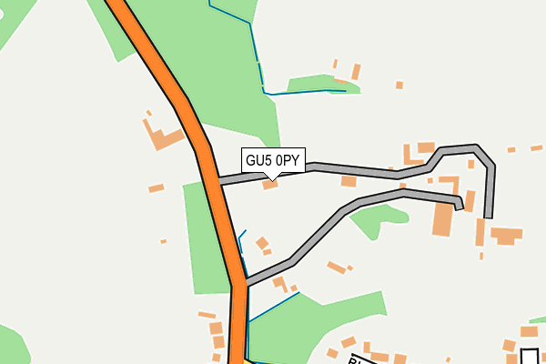 GU5 0PY map - OS OpenMap – Local (Ordnance Survey)