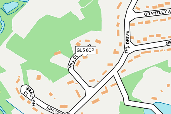GU5 0QP map - OS OpenMap – Local (Ordnance Survey)