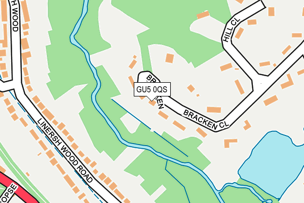GU5 0QS map - OS OpenMap – Local (Ordnance Survey)