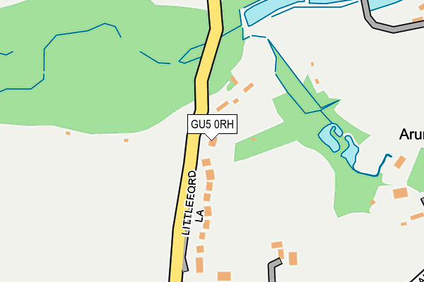 GU5 0RH map - OS OpenMap – Local (Ordnance Survey)