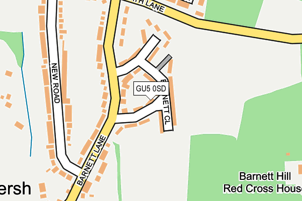 Map of GODALMING ROOFING LTD at local scale