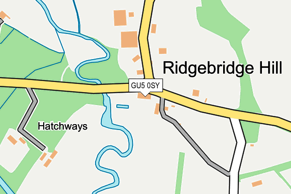 GU5 0SY map - OS OpenMap – Local (Ordnance Survey)