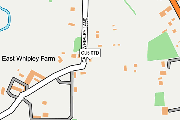 GU5 0TD map - OS OpenMap – Local (Ordnance Survey)