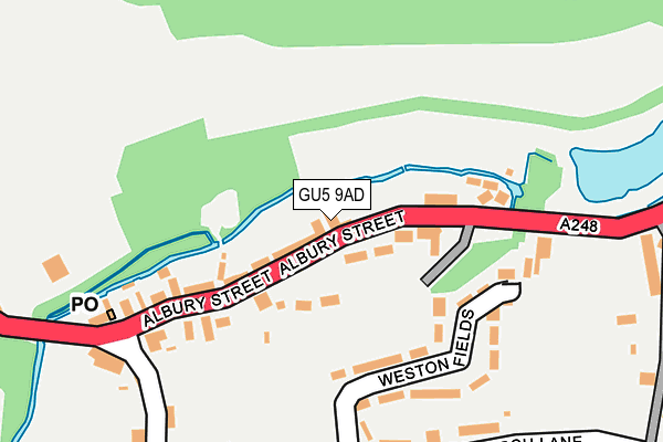 GU5 9AD map - OS OpenMap – Local (Ordnance Survey)