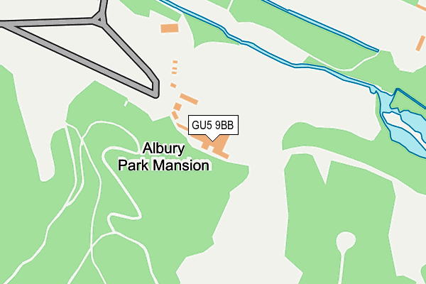 GU5 9BB map - OS OpenMap – Local (Ordnance Survey)