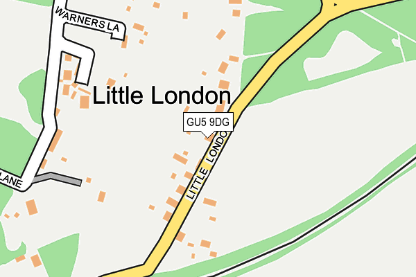 GU5 9DG map - OS OpenMap – Local (Ordnance Survey)