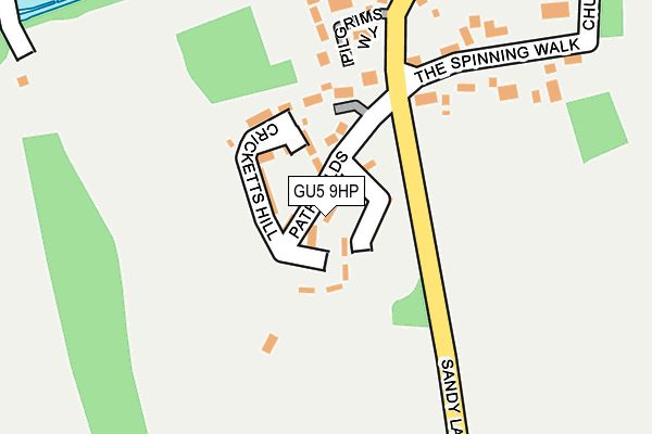 GU5 9HP map - OS OpenMap – Local (Ordnance Survey)