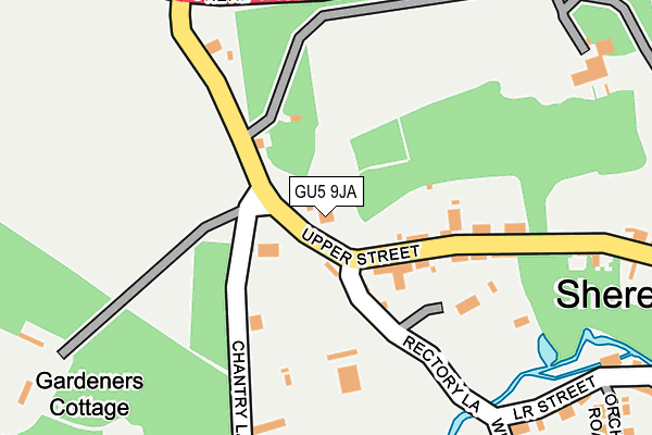 GU5 9JA map - OS OpenMap – Local (Ordnance Survey)