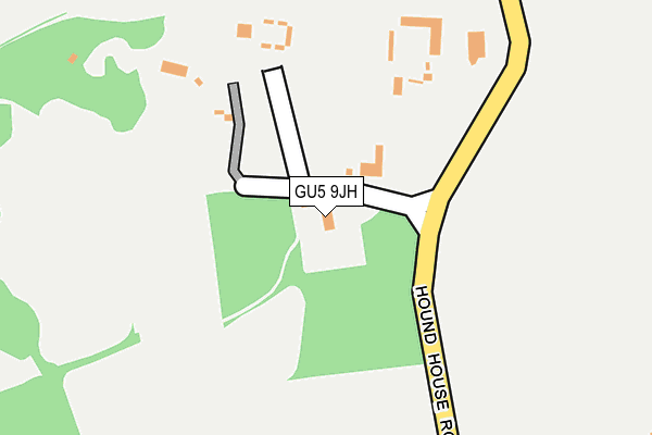 GU5 9JH map - OS OpenMap – Local (Ordnance Survey)