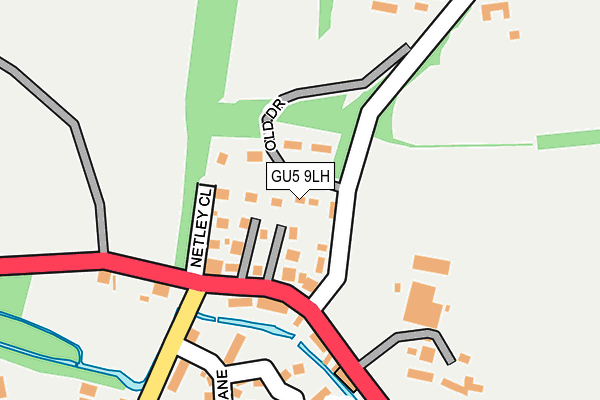 GU5 9LH map - OS OpenMap – Local (Ordnance Survey)