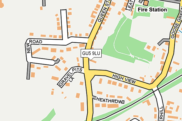 GU5 9LU map - OS OpenMap – Local (Ordnance Survey)